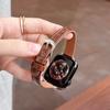 Hochwertiges geöltes Lederarmband für Apple Watch 49 46 45 44 42 41 40mm Mädchen Geschenk für IWatch Vollständige Serienmodelle S11 S10 S9 S8 S7