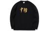 Li Ning Sweatshirts Unisex Black Crew Neck Moderate Regular AWDQB40-4