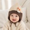 Cold Proof Knitted Beanie Windproof Ear Protection Hat Cute Kids Winter Hat  for Children