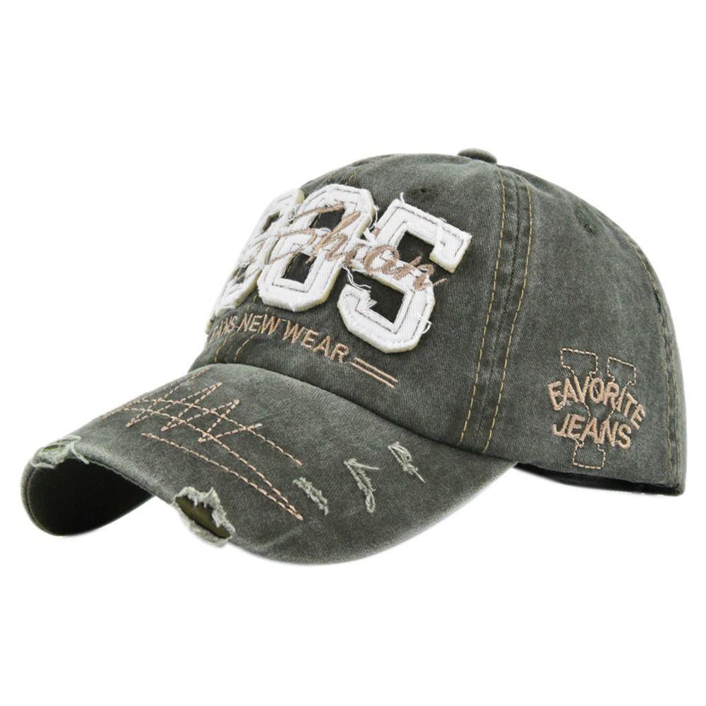 Hip-hop Distressed Faded Cap Adjustable Sunscreen Hats Man Women Outdoor Sports