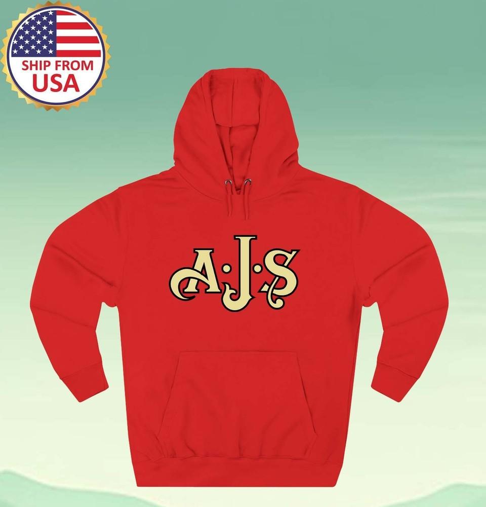 AJS Motorcycles Classic Men#039;s Red Size S to 3XL Unisex T-Shirt S