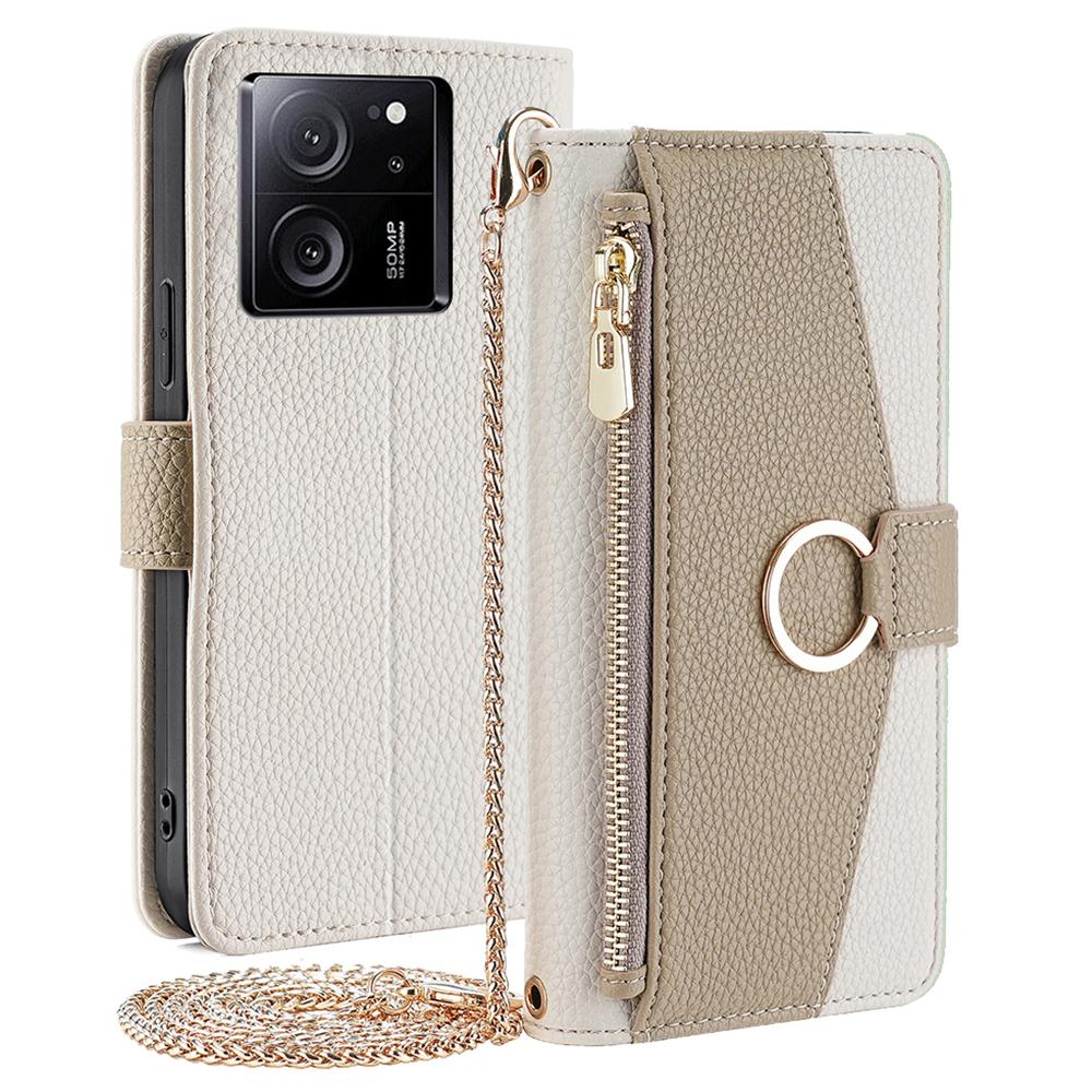 For Xiaomi Redmi K60 Ultra/13T/13T Pro Case PU Leather Flip Makeup Mirror Cell Phone Cover