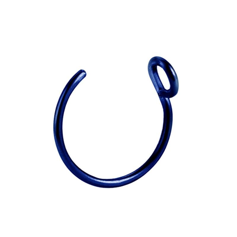U Shaped Fake Nose Ring Hoop Septum Rings Stainless Steel Nose Piercing Fake Piercing Pircing Labret Garment Accessories