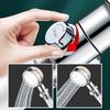 Pressurized Shower Head Water Saving 360 Rotating Twin Turbo Pressurized Propeller Fan Shower Head Bathroom Accessories