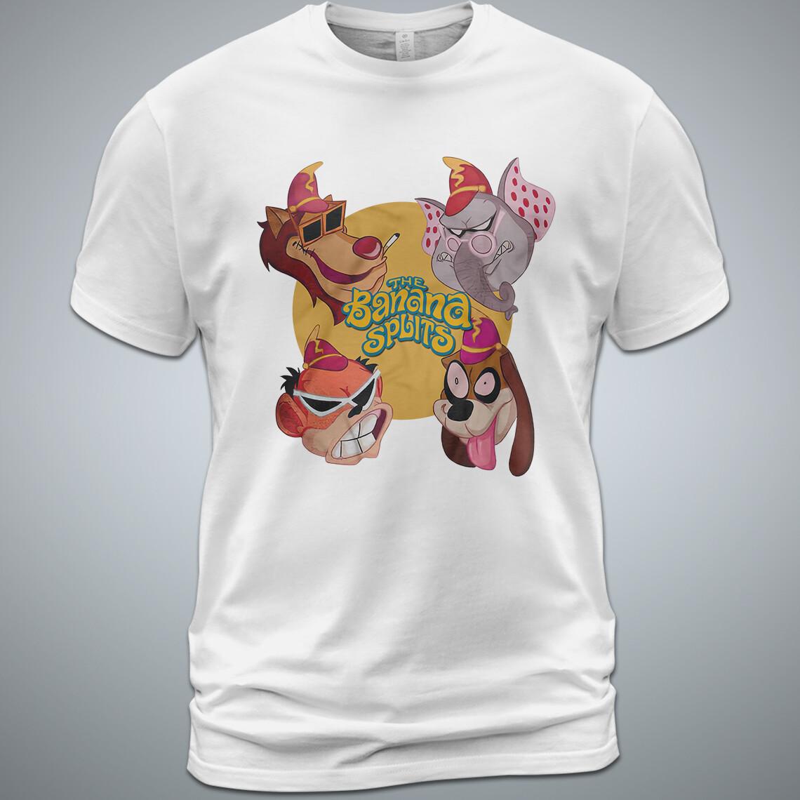 Cotton T-shirt The Banana Splits Rock Band Fleegle Bingo Drooper Snorky XXL