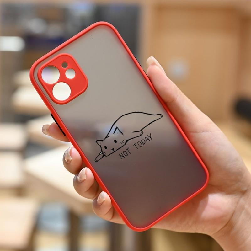 

Чехол для телефона с милым котом для IPhone 14 13 12 11 Mini Pro Max XS X Max XR 8 7 Plus SE 2022, цвет кожи, чехол для телефона iPhone SE 2020-2022