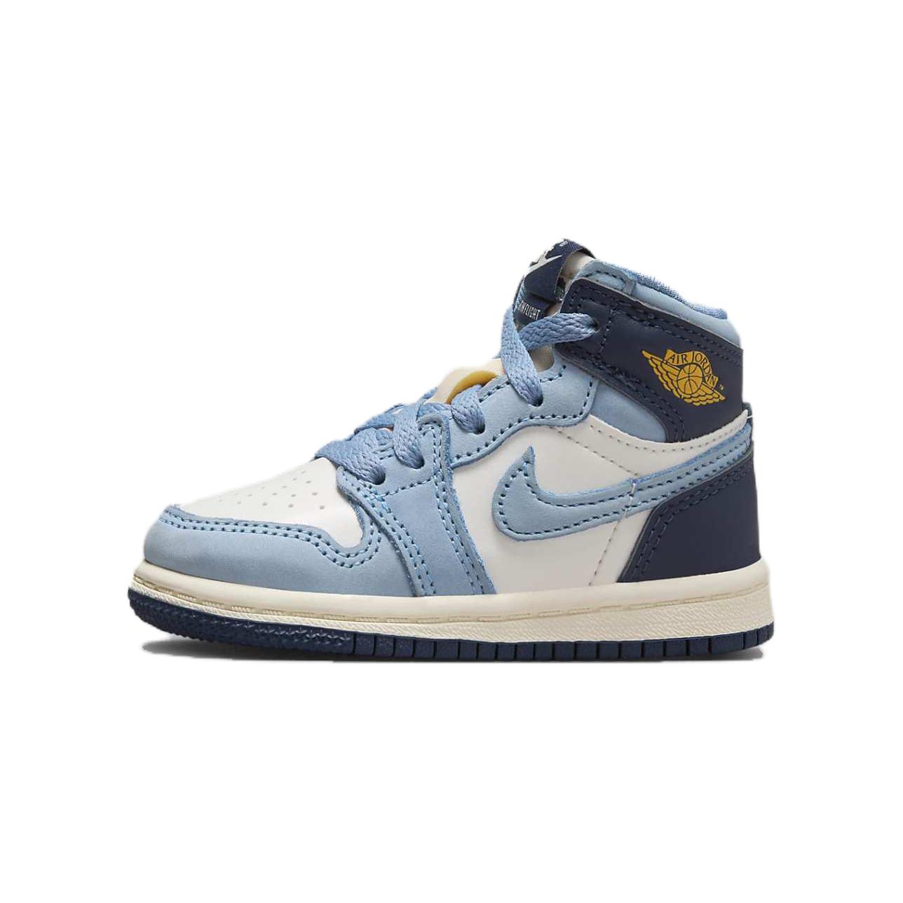 

Air Jordan 1 Retro High OG TD First in Flight Baby Sneakers Blue University-Blue Midnight-Navy FD2598-400 26
