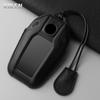 Leather Car Key Case Cover Shell For Bmw X3 G01 G31 X5 G05 X4 G02 G30 G32 I8 I12 I15 X7 M5X F20 G12 G11 5 7 Series Led Display