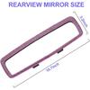 Bling Rhinestone Car Rear View Mirror with Crystal Diamonds Bling Rhinestones for Women,Car Interior Trim (Pink)