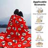 River Plate Club Badge All‑Over Print Flannel Blanket Soccer Fan Throw Blanket Soft Cozy Home Sofa Bed Decor for Football Supporters