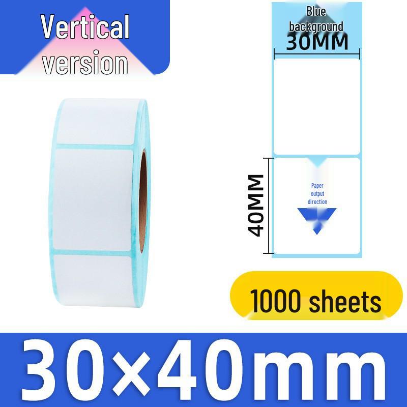 Self-Adhesive Thermal Barcode Stickers for Milk Tea & Supermarket Scale