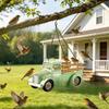 Vintage Truck Bird Feeder, Outdoor Retro Pickup Bird Feeder, Rustic Hanging Bird Feeder, Wild Bird Feeder for Farmhouse Patio Garden Backyard Decor