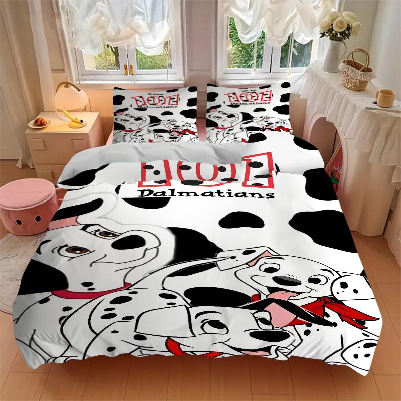 3Pcs Dalmatian Puppies Adventure Bedding Sets For All Sizes New 3D Printed Bed Cover Comforter Duvet Cover Pillowcase Bedroom Decoration