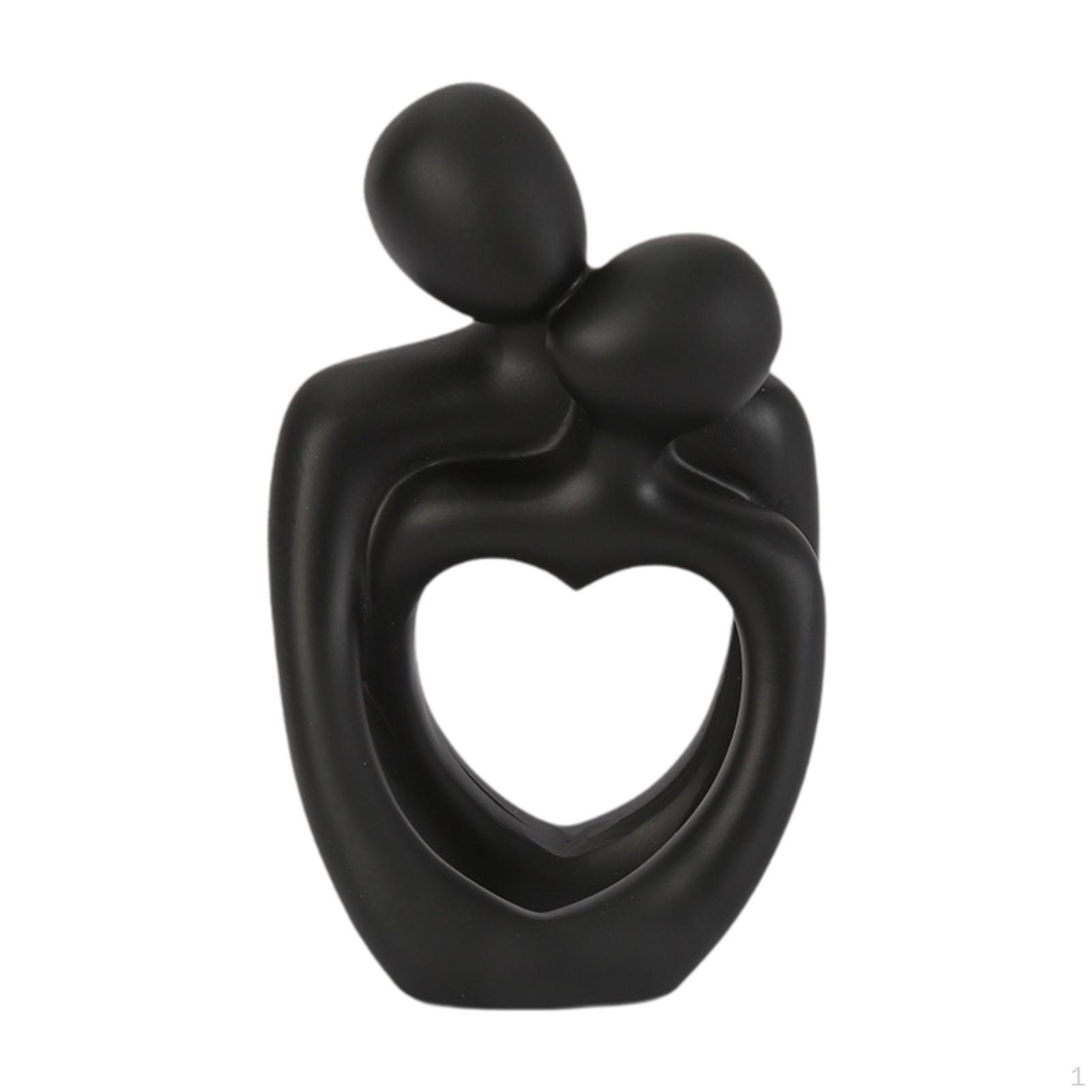 

Статуэтка Embrace из смолы, статуэтка, произведение искусства, коллекция ремесел, скульптура, настольное украшение для книжной полки чёрный