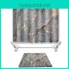 Marble Pattern Shower Curtain With Waterproof Material For Elegant Bathroom