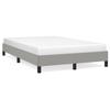 Bed Frame without Mattress Light Grey 120 x 190 cm Fabric