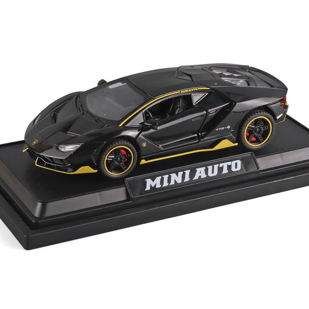 

1:32 Scale Lambo LP770 Alloy Car Model With Sound & Light, Retro Spring Action - Perfect for Kids Fun & Imagination Play