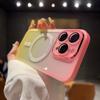 Gradient silicone magnetic attachment is suitable for iPhone 17 Pro cases, iPhone 16 full-coverage lens film, TPU transparent soft case