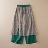 Floral Ethnic Style Casual Summer Women S Skirt Pants
