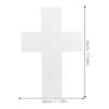 Leeres Schaumstoffkreuz Form DIY Bastelprojekt Polystyrol Unbemalt Religiöse Feier Dekoration für Weihnachten Ostern Kommunion