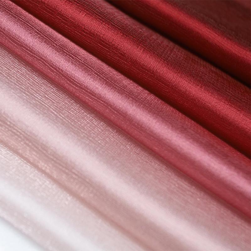 100x150cm Bark Wrinkled Thin Gradient Glitter Fabric for Dress Skirts Stage Costumes Sewing Glossy Needlework Decorative Cloth