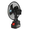 Industrial Fan 8 Inch 2 Speeds 21V Lithium Battery Powered Fan for Camping Fishing Worksite