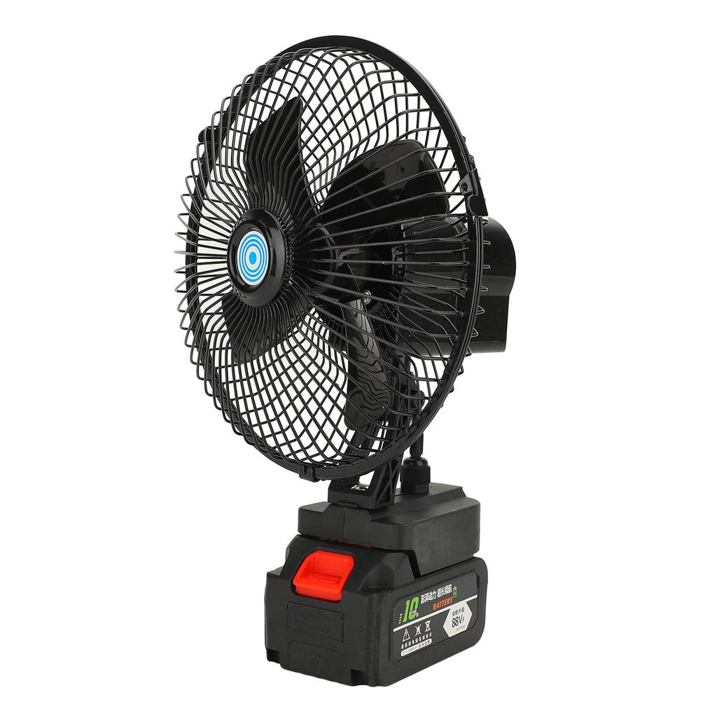 Industrial Fan 8 Inch 2 Speeds 21V Lithium Battery Powered Fan for Camping Fishing Worksite
