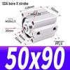 SDA Mini Pneumatic Cylinder, High Thrust, Thin Type, Bore Sizes 20/25/32/40/50
