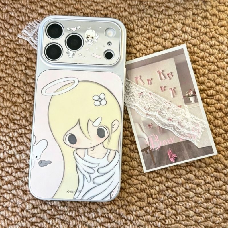 Angel Wild has last autumn, suitable for Apple ProMax mobile phone case for girls, high value/soft edge hard back