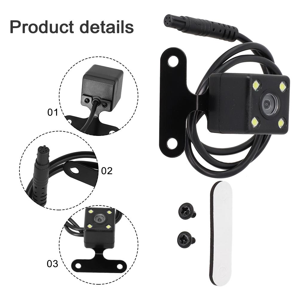 Car Rear View Camera 5Pin Video Port With 4 LED Night-Vision For Dash Cam