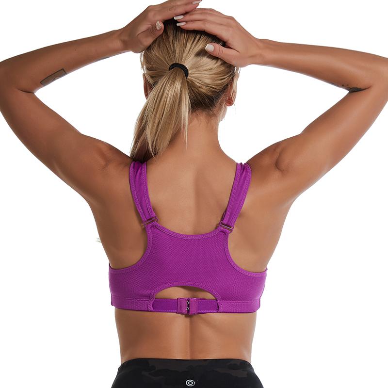 Damen-Sport-BH mit Reißverschluss, stoßfest, Tank-Top, Yoga-Unterwäsche für sportliche Frauen, Übergröße, Bodybuilding, Laufen, Sport-BHs, Dessous