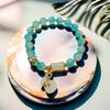 2025 Jadeite Green Jade Rabbit Bracelet: High-End Chinese Style, Year of the Snake, Elegant Women's Niche Beaded Design