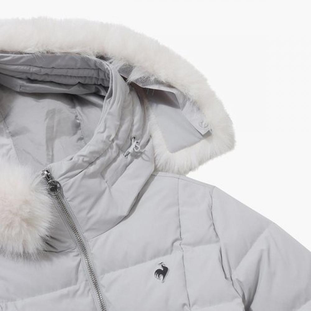 Le Coq Sportif Women Mink Fur Goose Long Down Lgr Qp422odjn2