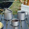100ml Double Wall Coffee Cup Portable Outdoor Water Cup with Fixed Handle Camping Mug For Hiking Camping Drinkware