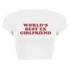 New European and American Spice Girls alphabet-printed navel top summer round neck pullover slim shoulder sleeves short T-shirt