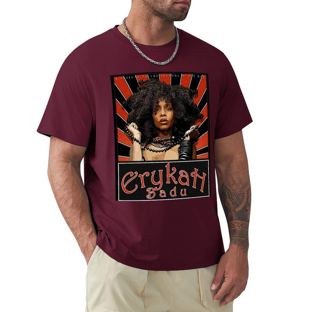 Erykah Badu Hair D-3 T-Shirt Boys Whites Plain Men'S T-Shirt