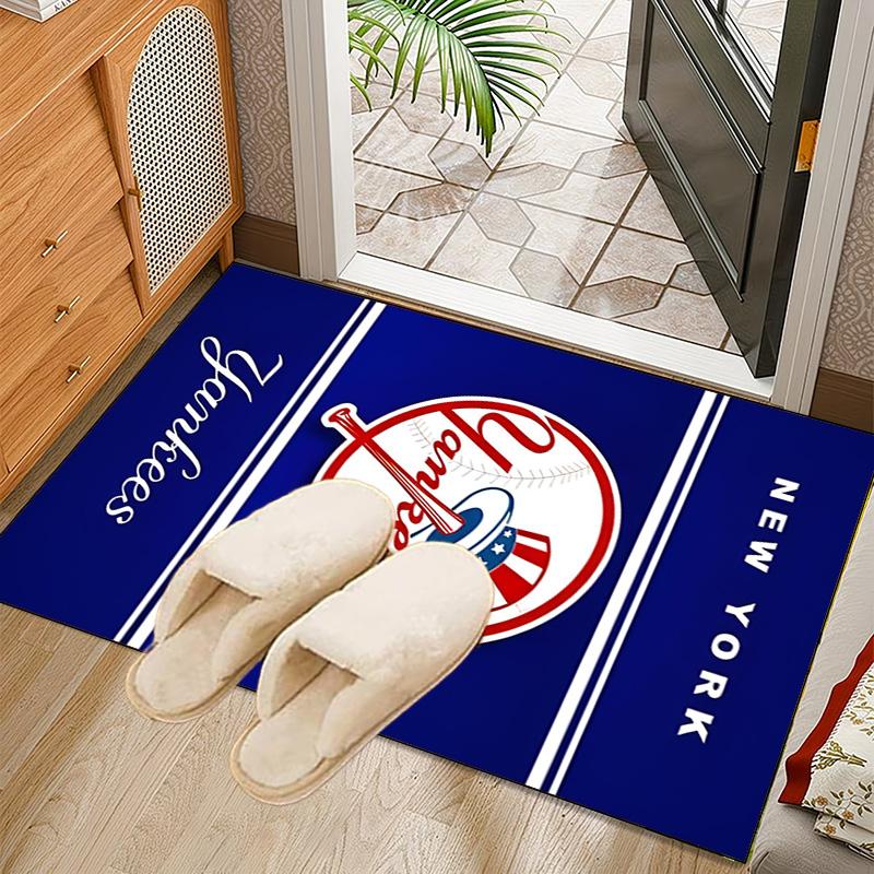 Yankees Baseball Team Logo Rug Office Carpet Non-Slip Mat, Chair Rug Floor Covering for Gaming, Bedroom, Living Room , Home Decor Christmas Gift