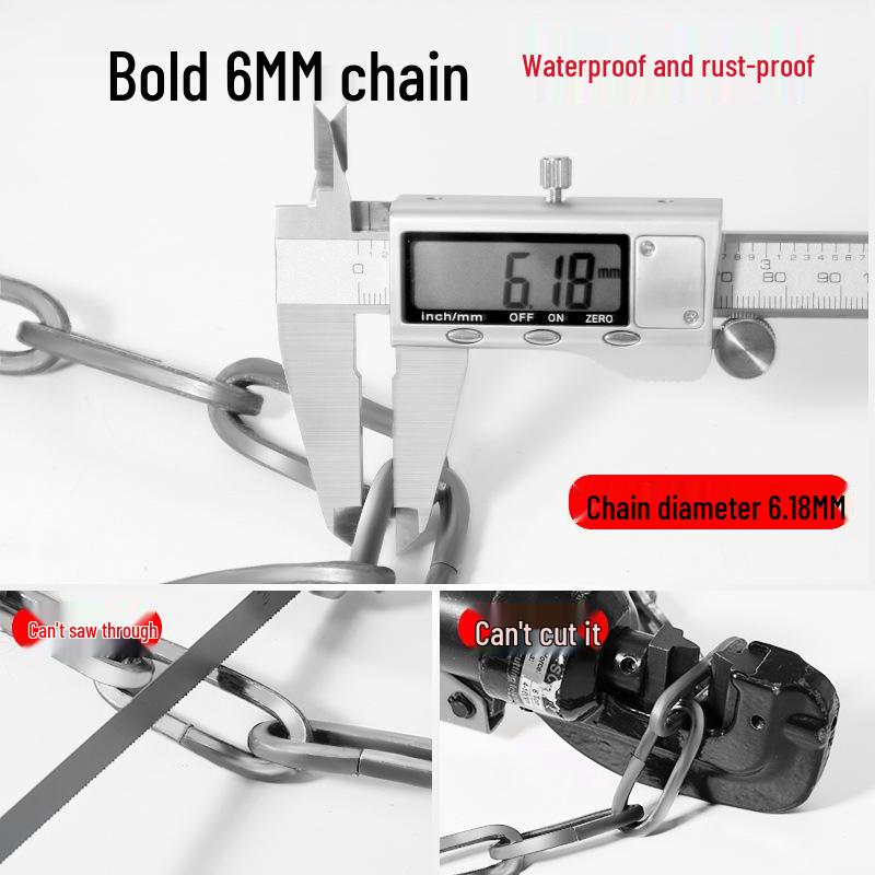 Přenosný protizlodějský řetězový zámek na kola a motocykly