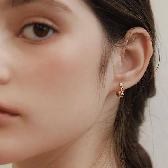 (Silver 925) Rileyd Hoop Earrings EC3140