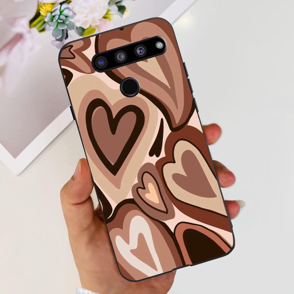 For LG V35 ThinQ Case Cover For LG V40 V50 V50S ThinQ Shockproof Silicone Cases Fashion Flower Soft Funda For LGV50 ThinQ Bumper