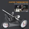 Milk Frothing Thermometer Stainless Steel Temperature Monitor 0℃~100℃/32℉~212℉ for Coffee Milk Froth Chocolate