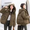 Down and Padded Jacket Women's Winter 2025 New Women's Fashion Slimming Hooded Cropped Jacket