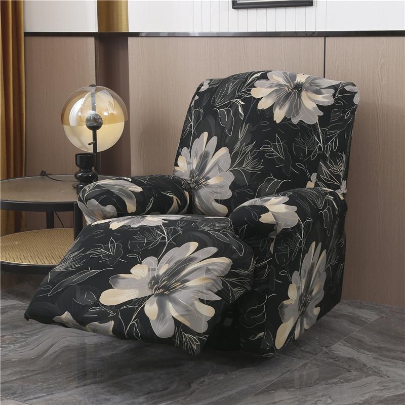 Recliner Chair Covers 4-Pieces Flexible Reclining Chair Protector Gentle Reclining Chair Furniture Cover Sofa Shield With Flexible Bottom