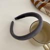Hair Hoop Candy Color High Elasticity Soft Sponge Headband No Pressure Corduroy Texture Thickened Design Face Wrap Hair Organizer