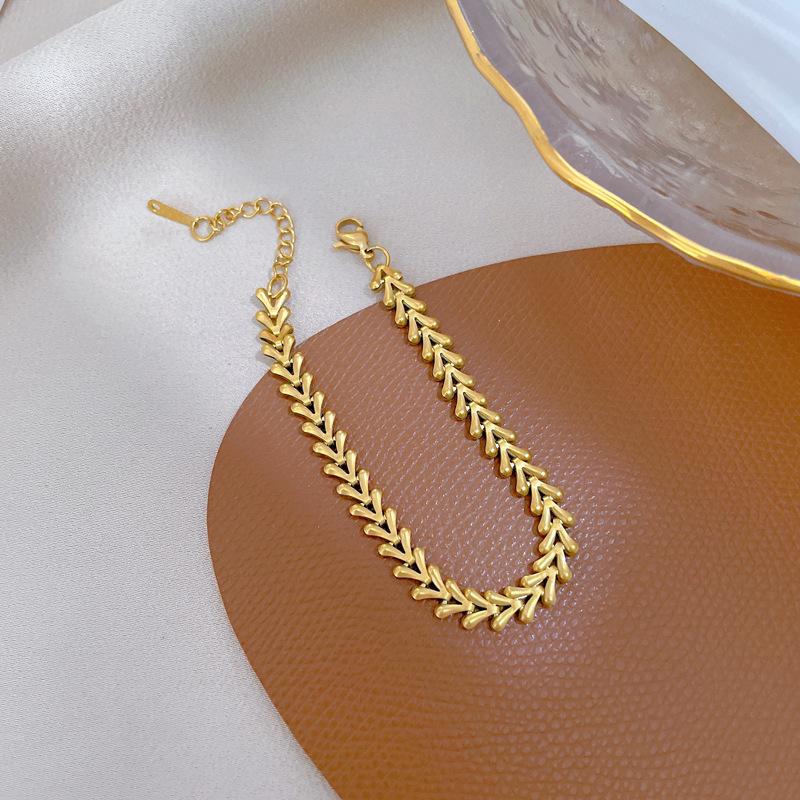 Dongmen Personal Cold Wind V-Shaped Chain Bracelet Female Retro Girlfriend