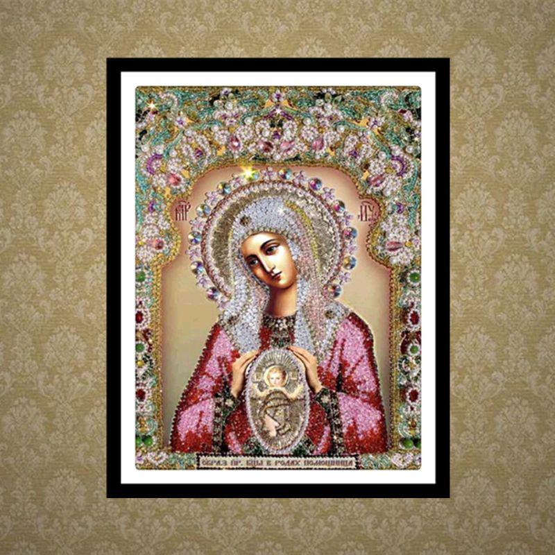 Religious Full Square Diamond Painting Cross Stitch 5D Embroidery Mosaic Set New