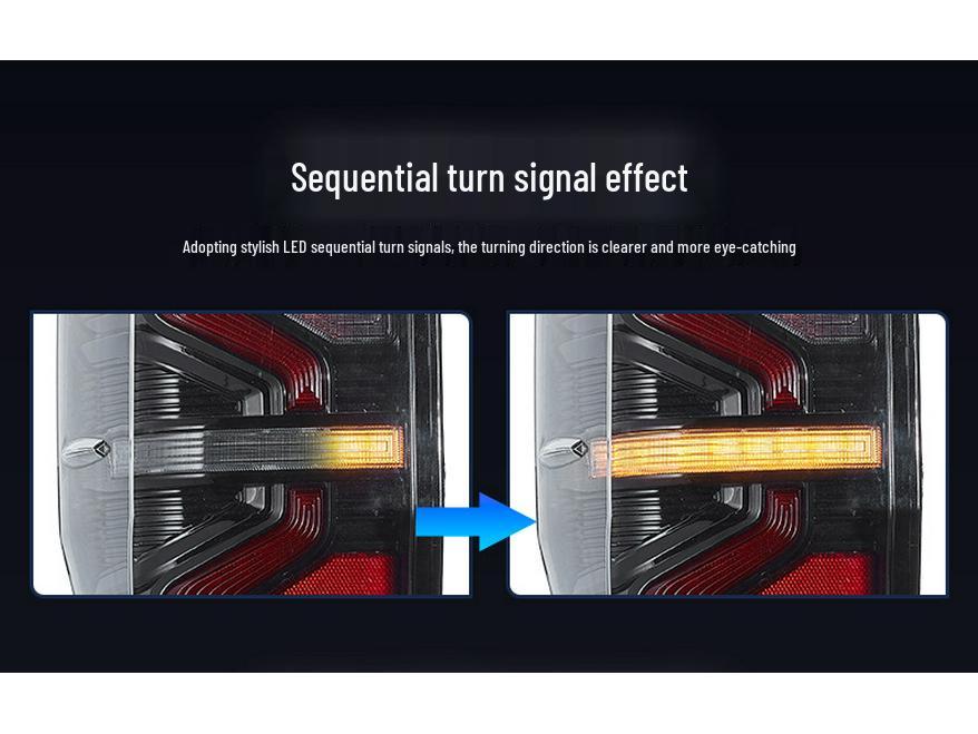 LED Dynamic Turn Signal Tail Light for 2012-2018 Ford Everest Ranger T6