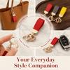 Key Holder Leather Car Keyring Key Anti-lost Car Key Pendant  Small Gift