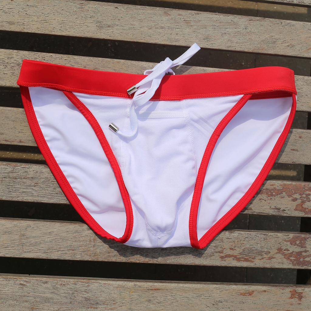 UXH Brand Men Swim Thong Briefs Low Waist Bathing Suilt Swimwear Beach Wear Tanning Surfing