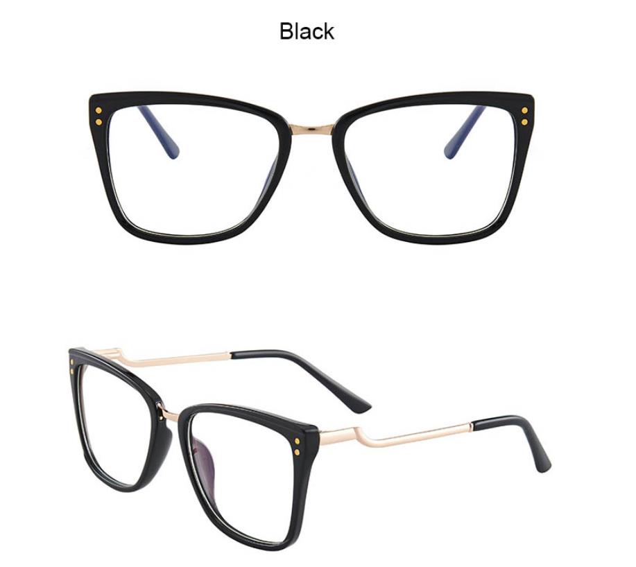 Luxury Brand Square Myopia Glasses Khaki Eyeglasses Frame Women Office Anti Blue Light Computer Glasses TR90